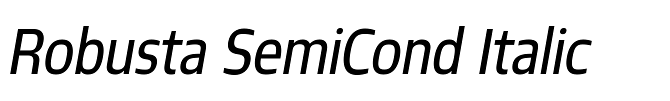 Robusta SemiCond Italic